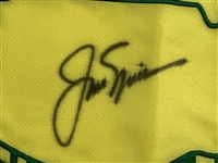 Jack Nicklaus Signed 2001 Masters Tournament Embroidered Flag JSA ALOA