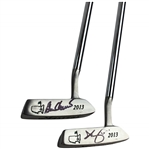 Champs Ben Crenshaw & Adam Scott Signed Masters Minature Putters JSA ALOA