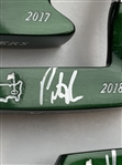 Champs Sergio Garcia, Patrick Reed & Larry Mize Signed Masters Minature Putters JSA ALOA