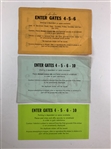 A Collection of (5) Vintage Masters Tournament Patron Parking Permits 1984-2006