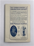 1926 Open Golf Championship Program Royal Lytham & St Annes - Bobby Jones 1st Open Win - Very Rare!