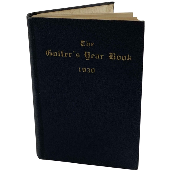 1930 The Golfers Year Book First Edition Covering Bobby Jones Grand Slam