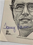 1974 Tommy Aaron Signed King Features Syndicate Sports Illustration Masters Card by Alan Maver JSA ALOA
