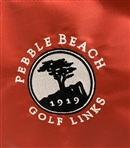 Pebble Beach Golf Links Embroidered Red Titleist Golf Stand Bag - Excellent Condition