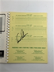 Arnold Palmer Twice Signed 1954 USGA Amateur Championship Program JSA ALOA