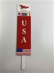 2017 Walker Cup at Los Angeles Country Club 'USA' Spectator Paddle Sign - Scottie Scheffler & Colin Morikawa