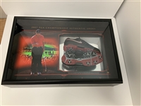 Tiger Woods Signed Nike SP 8 TW Tour Golf Shoe Extremely Ltd Ed /25 Display UDA Shadowbox