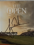 Tiger Woods Signed 2018 Open Championship Carnoustie Players Edition Yardage Guide PSA DNA Mint 9