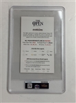 Tiger Woods Signed 2018 Open Championship Carnoustie Players Edition Yardage Guide PSA DNA Mint 9