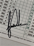 Tiger Woods Signed Augusta National Golf Club Scorecard JSA #YY12127