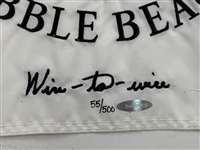 Tiger Woods Signed 2000 US Open Pebble Beach Wire-to-Wire Ltd Ed #55/500 Embroidered UDA Flag