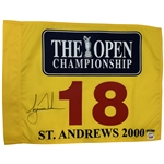 Tiger Woods Signed 2000 The Open at St Andrews Flag Limited Edition 391/500 UDA & PSA/DNA