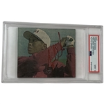 Tiger Woods Time-Period Signed Stanford Amateur Newspaper Image w/ PSA Auto Grade Mint 9