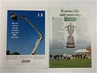 Tiger Woods Signed 1995 Open Championship at St. Andrews Program Page - Open Debut! JSA ALOA