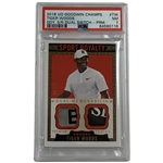 2018 Upper Deck Goodwin Champions Goudey Sport Royalty Dual Memorabilia Premium Tiger Woods SRM2-TW PSA 7 NM Serial 06/10