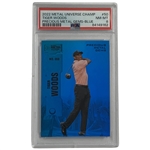 2022 SkyBox Metal Universe Champions Tiger Woods Precious Metal Gems Blue PMG #50 Serial 31/50 PSA 8 NM-MT