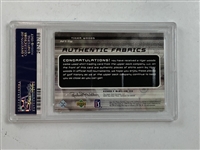 2003 Upper Deck SP Game Used Golf Tiger Woods Authentic Fabric Threesomes Triple Memorabilia Card Serial 38/50 PSA 8 NM-MT