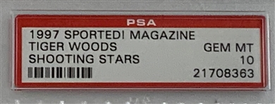 1997 Tiger Woods Sported Magazine Shooting Stars PSA GEM MT 10! - Pop 7 (None Higher)