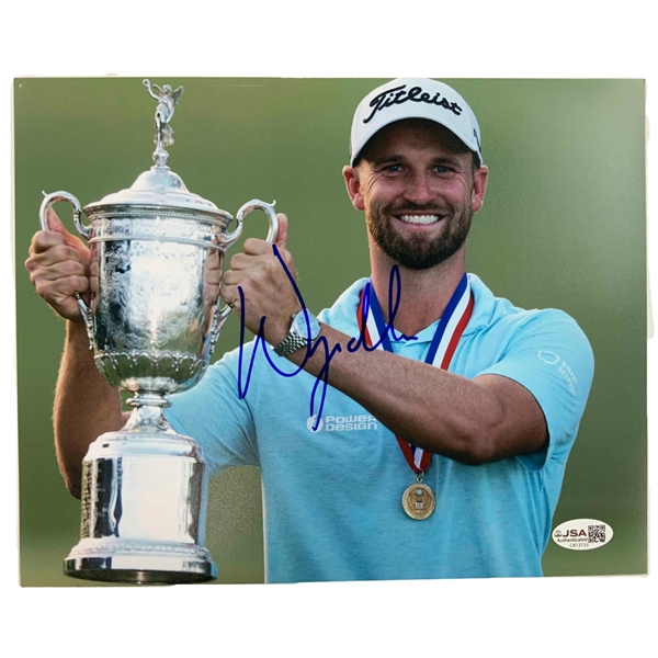 Wyndham Clark Signed 2023 U.S. Open Championship 8x10 Photograph JSA #CK13733