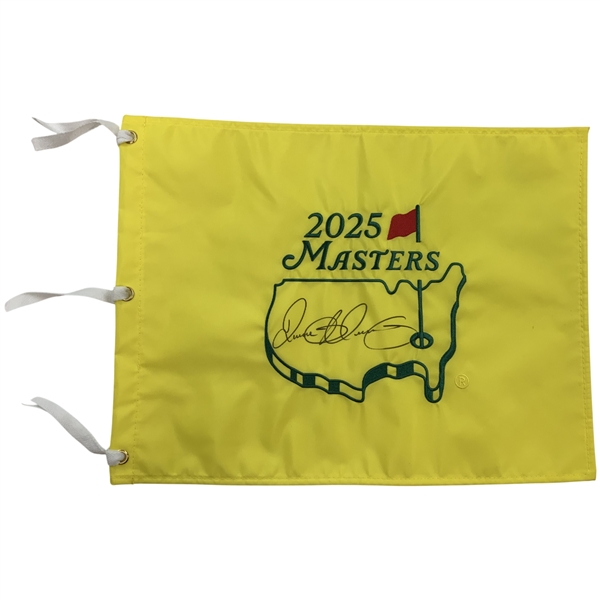 Rory Mcilroy Signed 2025 Masters Tournament Embroidered Flag JSA ALOA