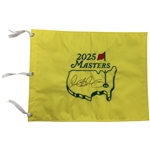Rory Mcilroy Signed 2025 Masters Tournament Embroidered Flag JSA ALOA