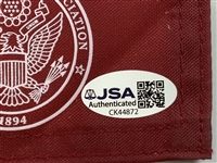 Justin Rose Signed 2013 U.S. Open Merion Golf Club Pin Flag JSA #CK44872