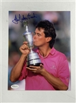 Lot of 6 Signed Professional Golf Photographs Featuring Open Championship Winners Beckett, JSA & JSA ALOA