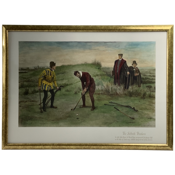 Framed Color Print of The Sabbath Breakers After John Charles Dollman