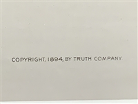 1894 Truth Company Color Lithograph Triumphant in Both Games by Irwin Moorhead