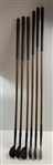 Set of 6 Tom Stewart St. Andrews Hickory Shafted Antique Golf Irons