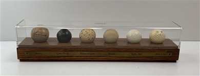 Classic Craftsmen Evolution of the Golf Ball Display Set