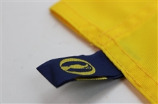 Brian Harman Signed 2023 The Open Championship at Royal Liverpool Yellow Screen Flag JSA ALOA