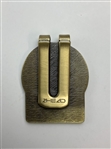 Two Pieces of Fred Couples Personalized Golf Memorabilia Pebble Beach Bag Tag and 2005 PGA Championship Money Clip