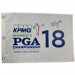 Hannah Green Signed 2019 Womens PGA Championship at Hazeltine Flag JSA ALOA