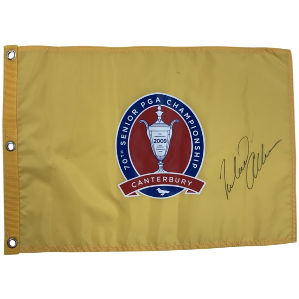 Michael Allen Signed 2009 Senior PGA Championship at Canterbury Flag JSA ALOA