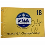 Jason Duffner Signed 2013 PGA Championship at Oak Hill Flag JSA ALOA