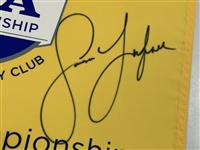 Jason Duffner Signed 2013 PGA Championship at Oak Hill Flag JSA ALOA