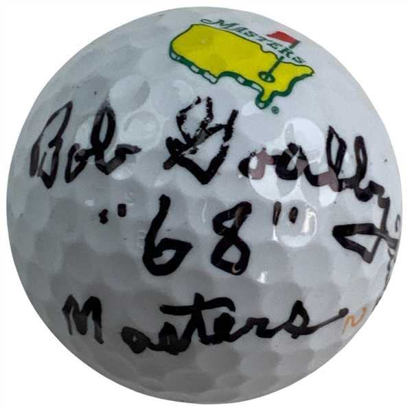 Bob Goalby Signed Titleist Masters Logo 2 Golf Ball w/68 Masters JSA #AC45975