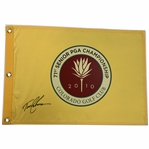Tom Lehman Signed 2010 Senior PGA Championship at Colorado GC Flag JSA ALOA