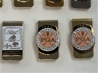 Collection of Nineteen PGA Club Professional Championship Contestant Money Clips 1969-1988