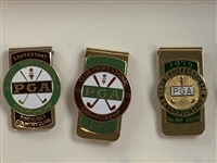 Collection of Nineteen PGA Club Professional Championship Contestant Money Clips 1969-1988