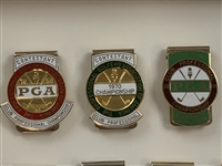 Collection of Nineteen PGA Club Professional Championship Contestant Money Clips 1969-1988