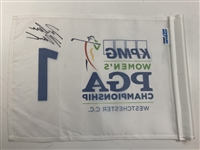 Inbee Park Signed 2015 Womens PGA Championship at Westchester Tournament Flown Hole 1 Flag JSA ALOA