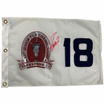 Fuzzy Zoeller Signed 2002 Senior PGA Championship Hole 18 Flag Firestone CC JSA ALOA