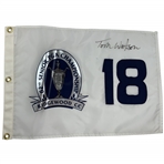 Tom Watson Signed 2001 Senior PGA Championship Golf Flag Ridgewood CC JSA ALOA
