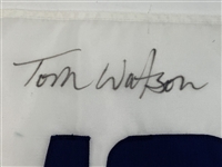 Tom Watson Signed 2001 Senior PGA Championship Golf Flag Ridgewood CC JSA ALOA