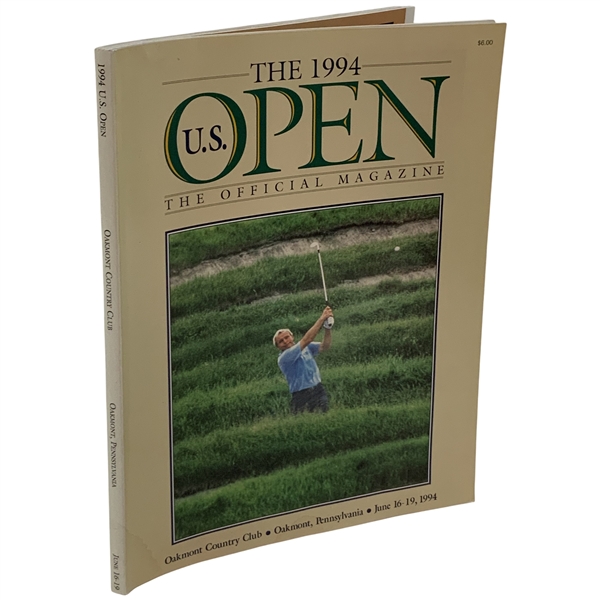 1994 US Open at Oakmont Country Club Program - Els Win & Arnies Last