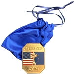 2004 Ryder Cup Commemorative Enameled Money Clip in Drawstring Bag