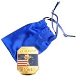 2004 Ryder Cup Commemorative Enameled Money Clip in Drawstring Bag