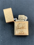 Arnold Palmer 14K Gold Plated Florentine Pocket Lighter